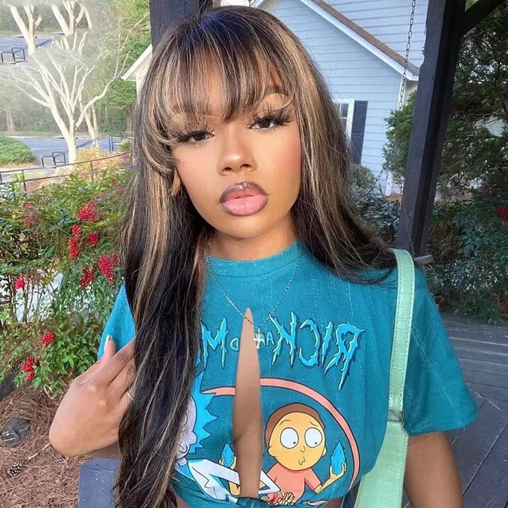 1B/27 Brazilian hair blunt cut bob lace front wig Short 1B/27 Ombre Honey Blonde Bob Wig 13X4 Lace Front Human  main image 3