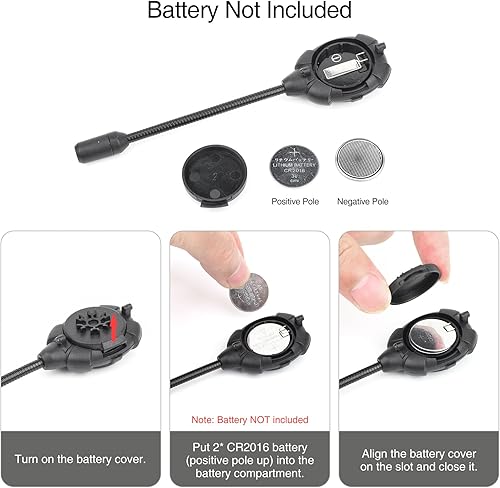 Miniatura 5 de NECARL Luz táctica para casco militar con lámpara LED blanca bajaalta, luz de señal de supervivencia con 4 accesorios de montaje para casco Mich