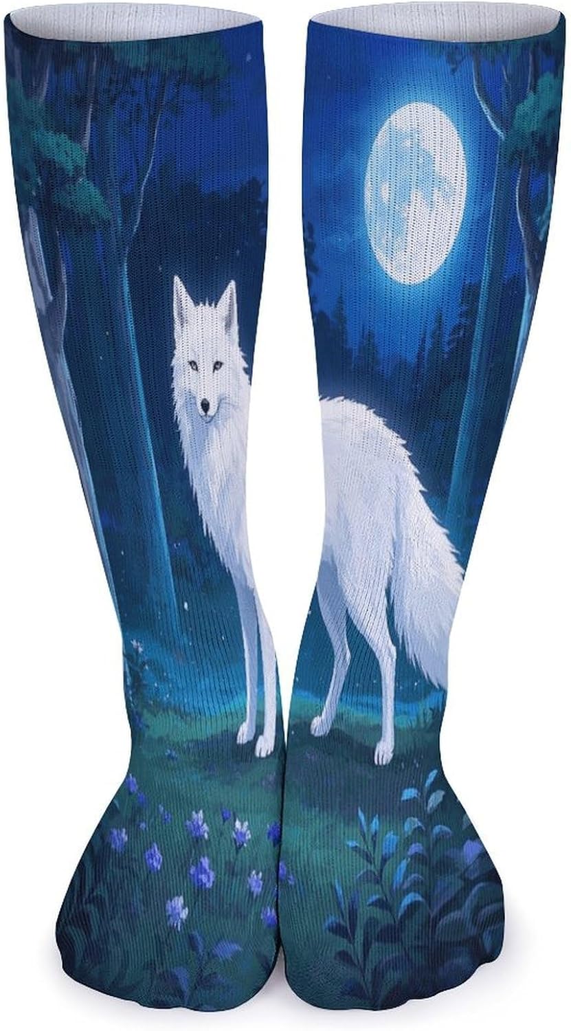 Arctic Fox Crew Socks High Stocking Thermal Socks | Tube Socks-Breathable-Moisture-Soft-wicking for Hospital Pilates Yoga for women men Grippy for office and daily walking