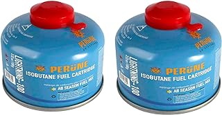 Iso-Butane Camping Fuel Gas Canister All Season Mix - 100gram (2 Pack)