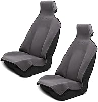 Vista 9 de Dryva Asiento - Toalla de microfibra premium para asiento de automóvil, impermeable y resistente al sudor, ajuste universal, lavable a máquina, Negro