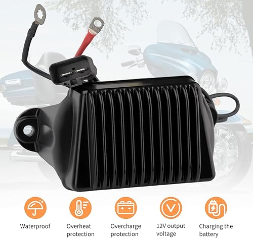 Miniatura 3 de 74505-9774505-97A Regulador de Voltaje Alternador Rectificador Compatible con Harley Davidson Road Glide Road King Electra Glide Standard Ultra
