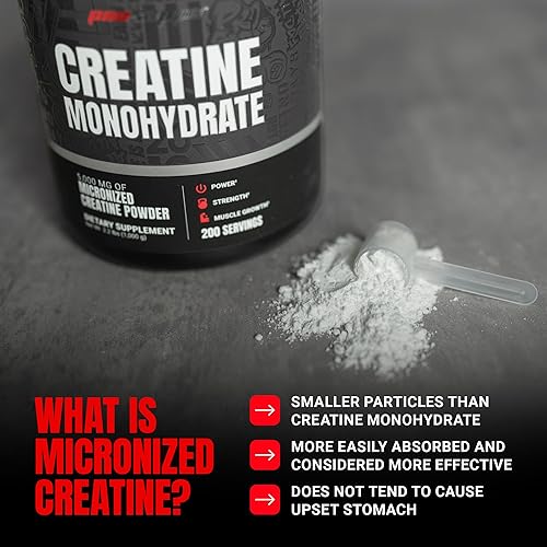 Miniatura 4 de PROSUPPS Monohidrato de creatina en polvo para hombres y mujeres, sin sabor, 5000 mg de creatina micronizada, suplemento de entrenamiento de
