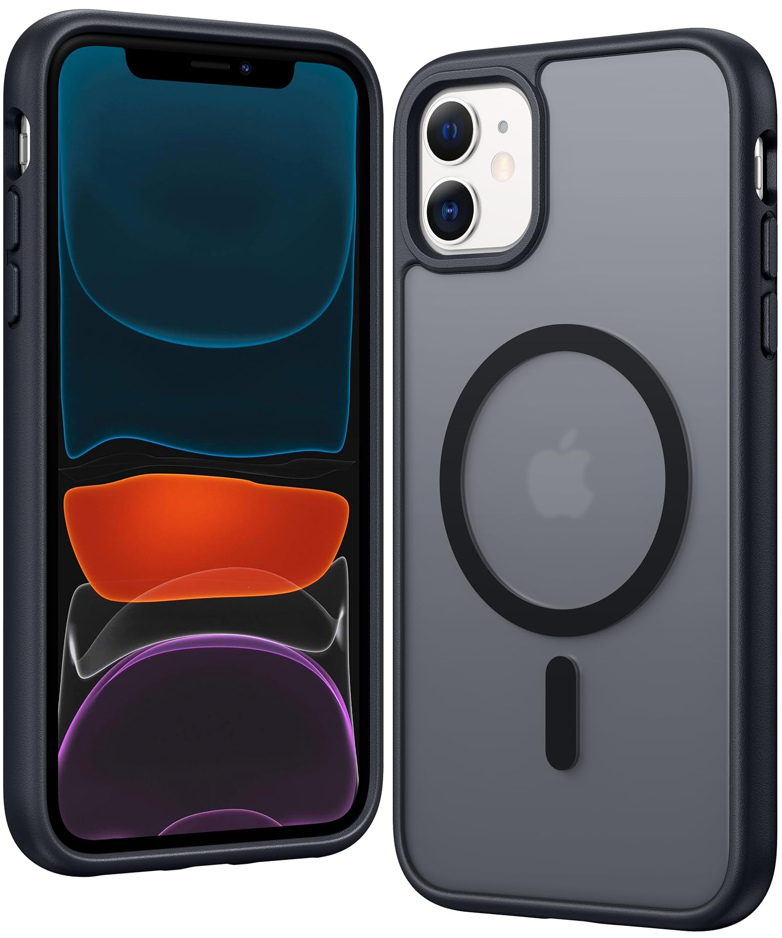 FNTCASE for iPhone 11 Case Clear Compatible with Magsafe Anti Yellowing | Magnetic Phone Cases, Military Grade Drop Protection, Rugged Shockproof Protective, Slim, Transparent Cell Cover
