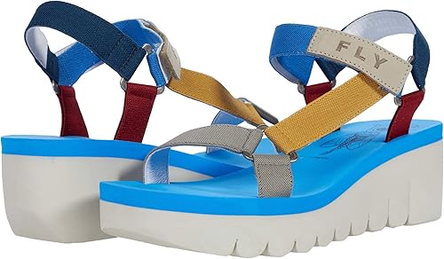 Fly London Yefa726fly Sandalia Mujer, Multi Azure, 41 EU