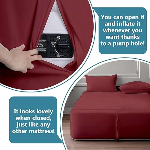 Miniatura 6 de Ready To Rest Twin Size Air Mattress Sheet Set - Fits 18in to 24in Pillow Top - for Guests, Camping, RVs, Includes 2 Pillowcase, 1 Flat Sheet & 1