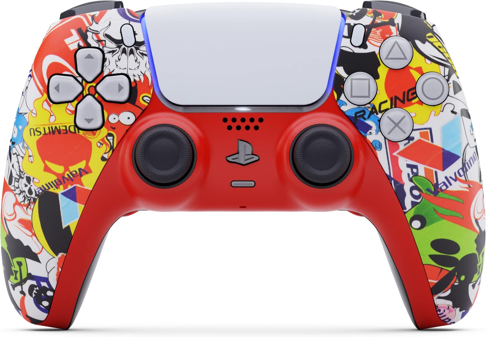 AimControllers PRO Controller compatible with PS5 Console & PC | Custommade Wireless Gaming Controller with 4 Back Remappable Paddles | Gaming Accessories Electronics | Stickerbomb