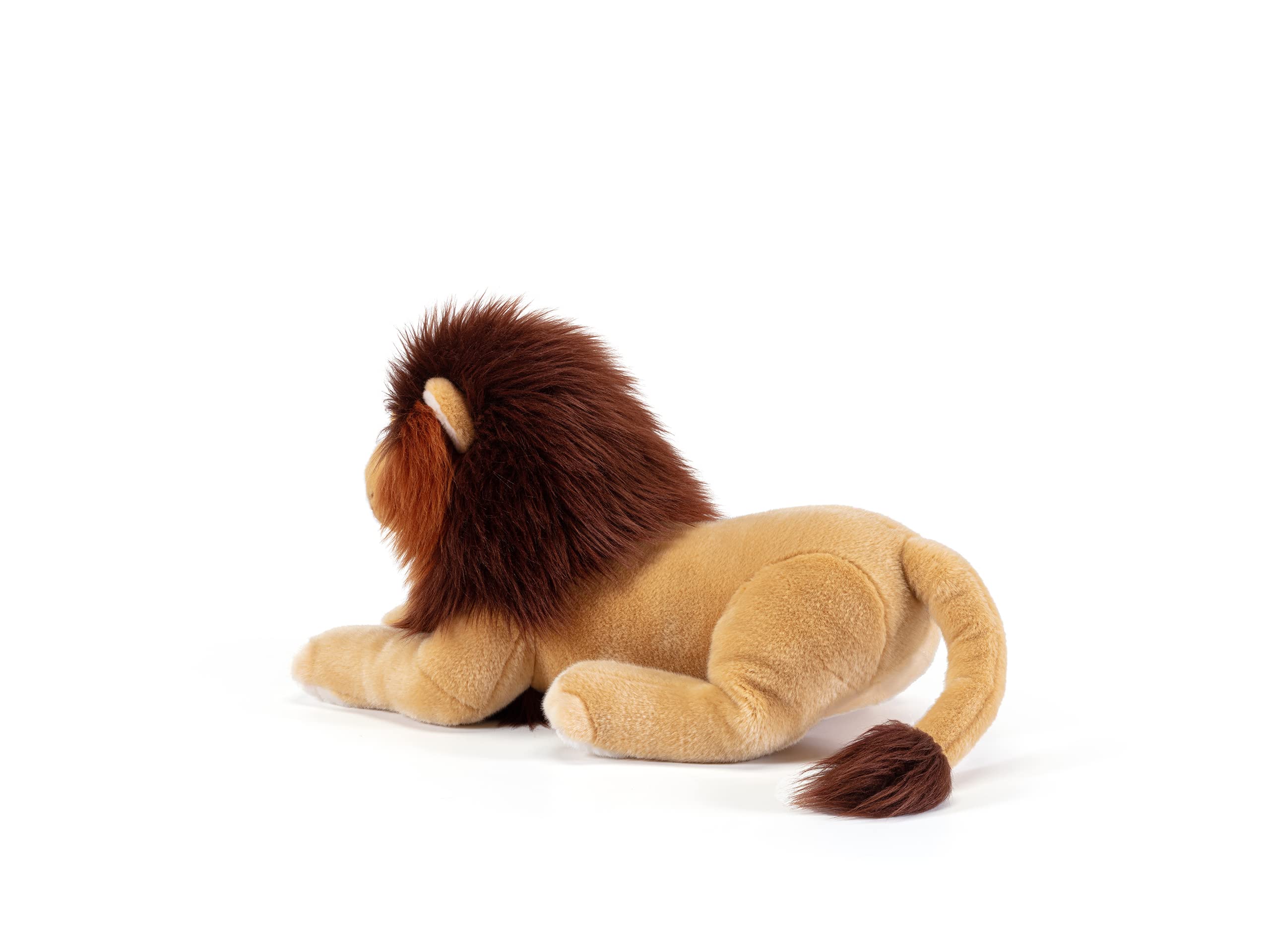 Trudi Leone Narciso Leone Mascotte Peluche, Regalo di Natale e Compleanno. | 30x25x51cm Taglia L | Animali Esotici Tropicali | Modello 27543
