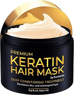 Sunatoria Keratin Hair Mask - Professional Treatment for Hair Repair, Nourishment & Beauty (with Hydrolyzed Keratin for Ex...