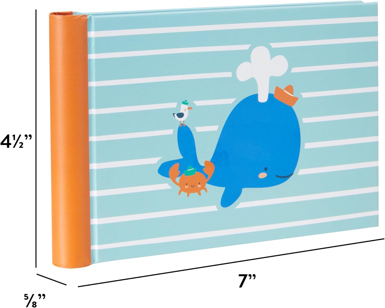C.R. Gibson The World is Your Oyster Baby Photo Album - Travel & Adventure Theme, Baby Memory Keepsake