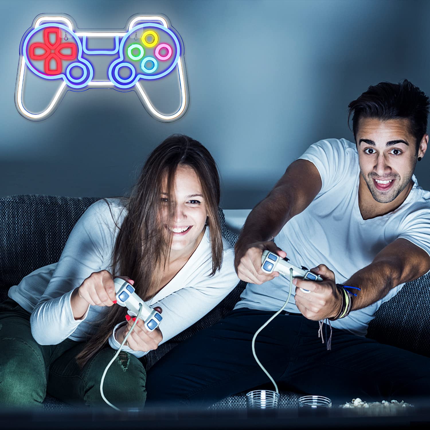 Insegna Neon Per Gamer - Decorazione LED A USB Per Sala Giochi, Soggiorno - Foto 4