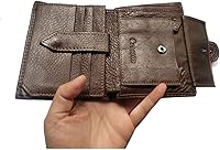 Vista 119 de Hombres Cool Eagle Wolf Caballo Totem Cuero Vaca Vertical Cartera Cremallera Multi-tarjeta Titular, Tótem de caballo, Minimalista