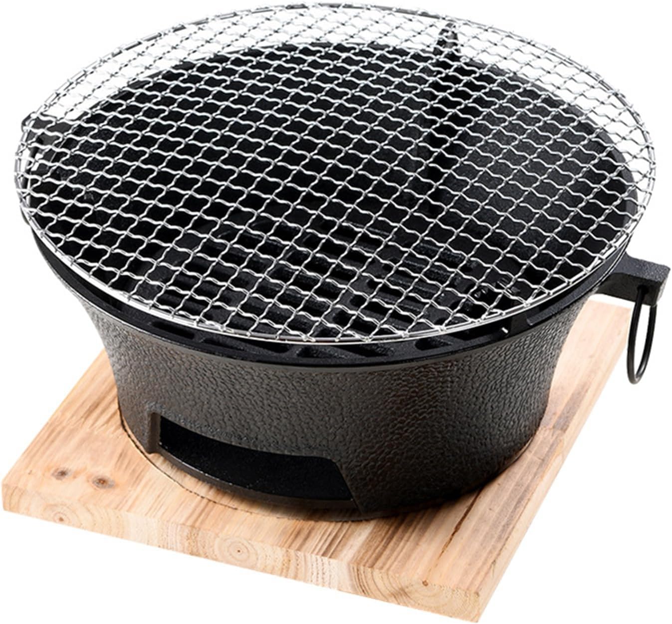 BBQ Charcoal Grill, cast Iron Charcoal Grill,Hibachi Grill,Mini Charcoal Grill Camping Stove Portable Barbecue Stove, Stove for Indoor Outdoor Picnic BBQ Party,Home Picnic,