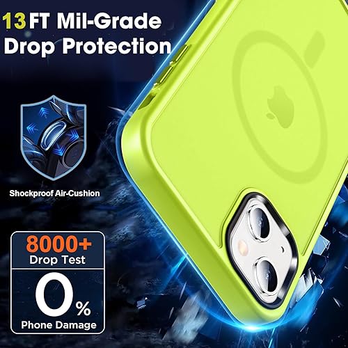 Vista 448 de MOCCA - Funda magnética resistente para iPhone 11 de 6.1 pulgadas, compatible con MagSafe, protector de pantalla de vidrio + protector de lente