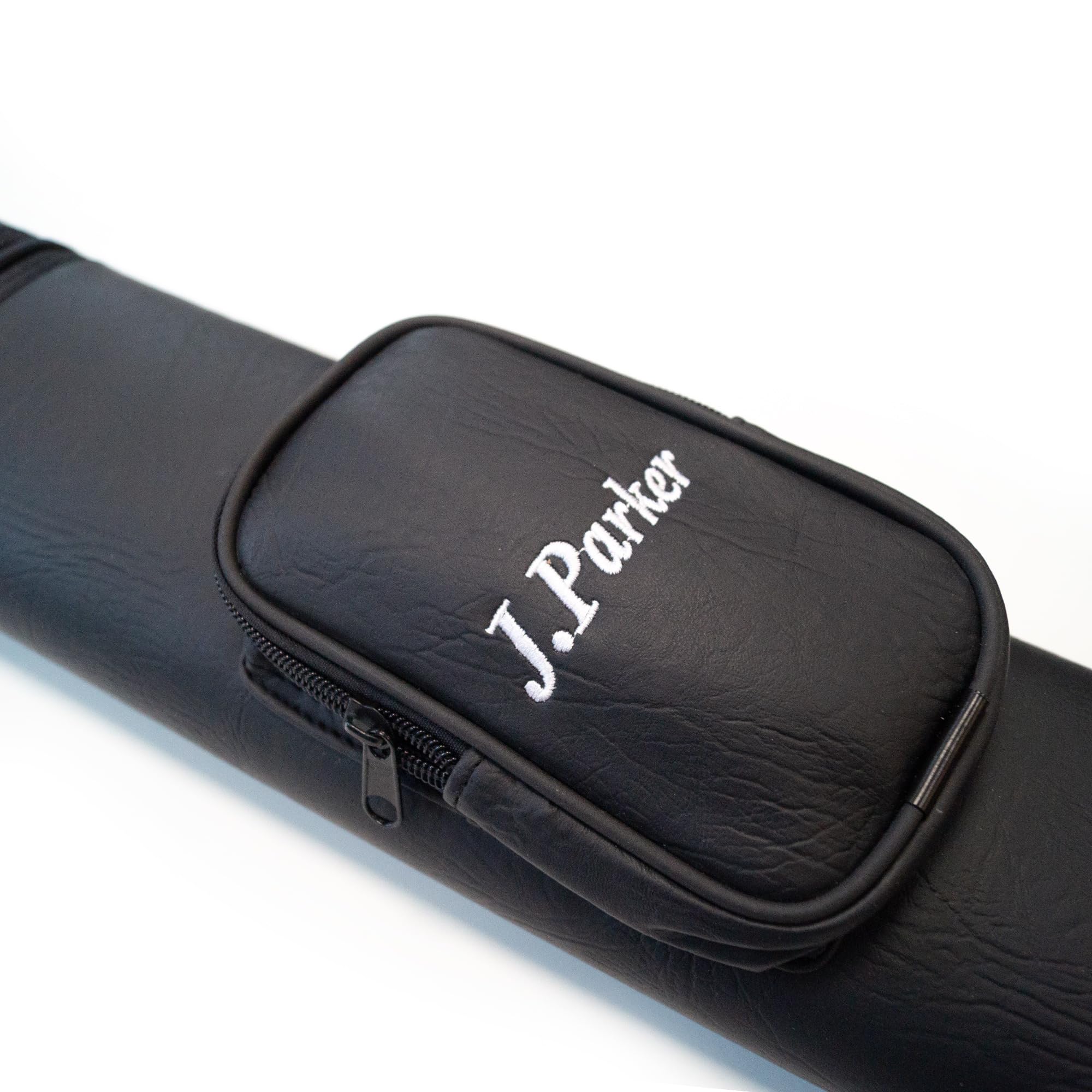 J. Parker Billardköcher für 2 Queues 2/2 & 2/4 Ausführung, hochwertiges Kunstleder Cue-Case für optimalen Schutz, große Zubehörtasche und Tragegurt, Länge 85 cm