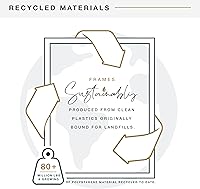 Vista 8 de MCS Trendsetter 24x32 Poster Frame Black High-Gloss, Vertical & Horizontal Wall Hanging Large Picture Frame for Photos, Posters & Art Prints (1-Pack)