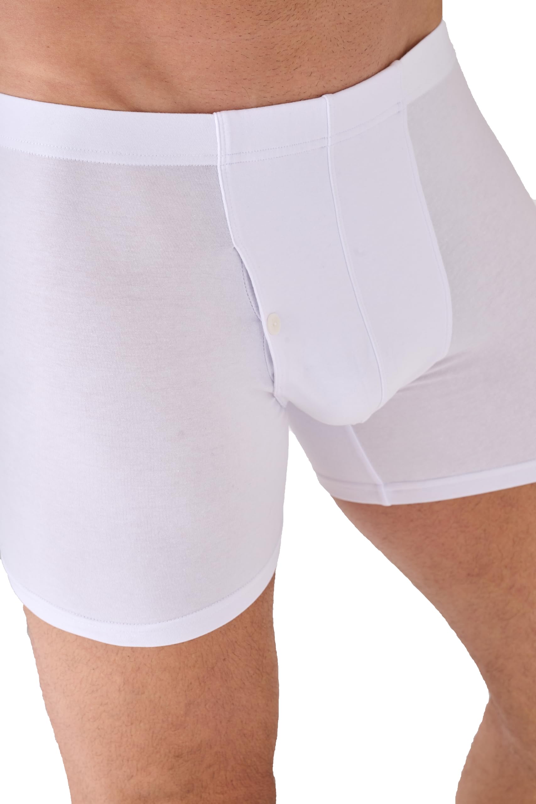 Navigare Boxer Uomo 576 – Pack da 6 – Cotone Bielastico – Apertura Frontale con Bottoncino – Bianco/Assortiti Mutande da Uomo Uomo (Pacco da 6)
