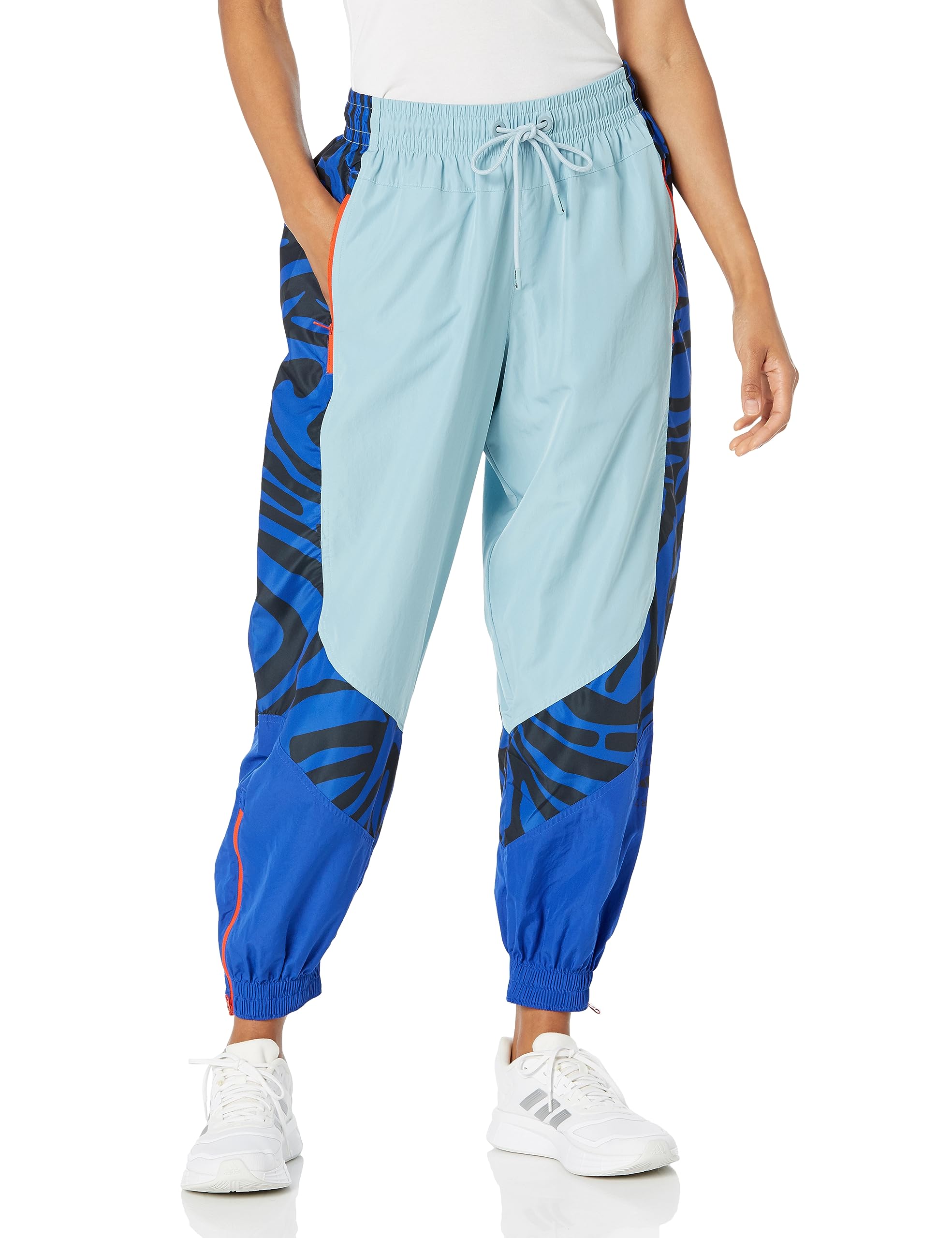 Photo 1 of adidas by Stella McCartney Rent The Runway Pre-Loved Tiger Print Track Pants Medium Blue