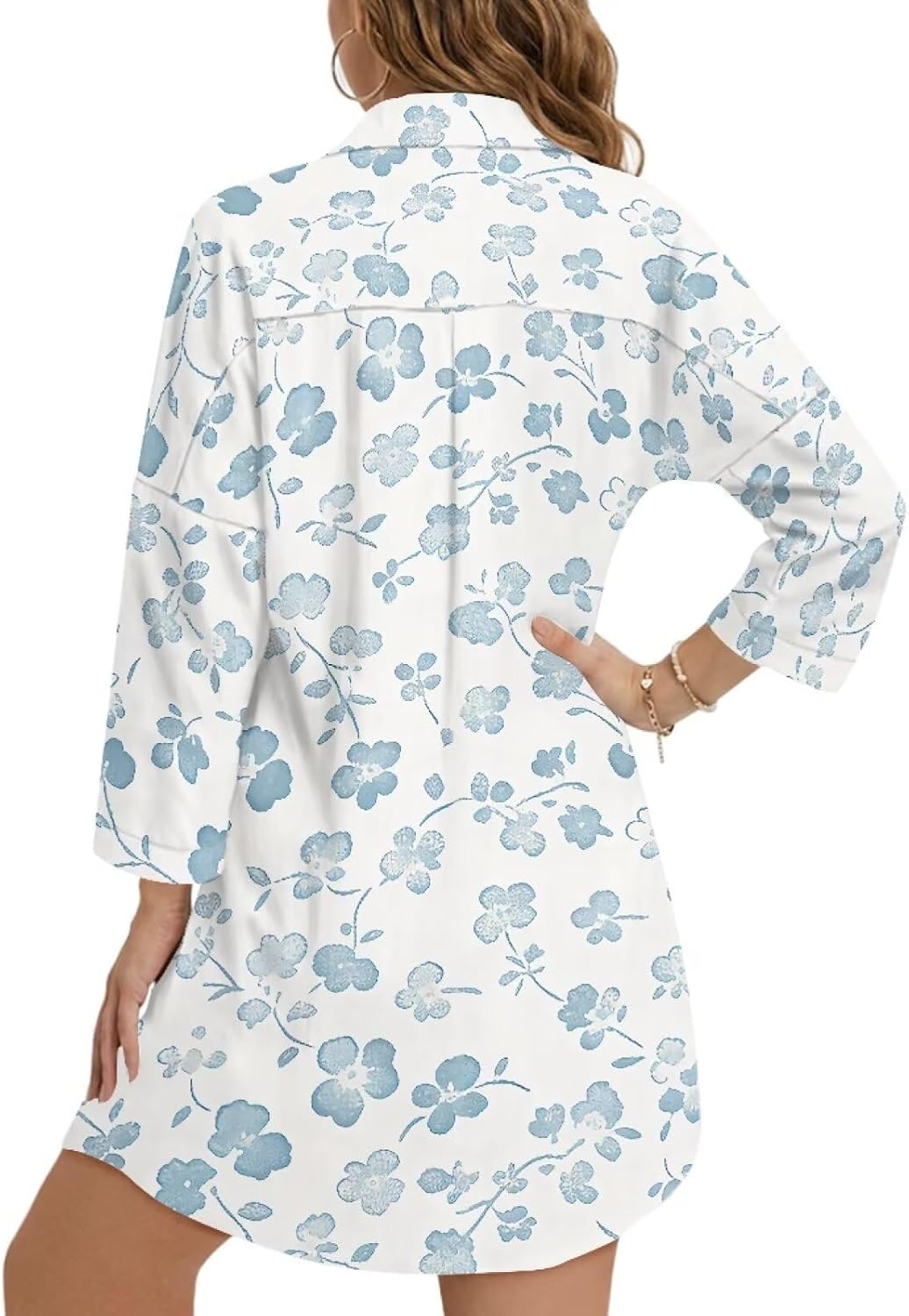 Women's Swimsuit Cover Up Shirt, Breathable Button Down Summer Bathing Suit Cover Up for Beach