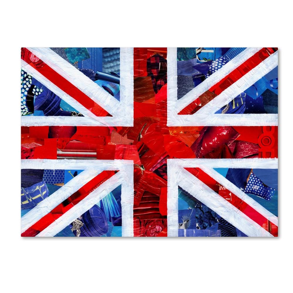Union Jack by Artpoptart, 18x24-Inch Canvas Wall Art