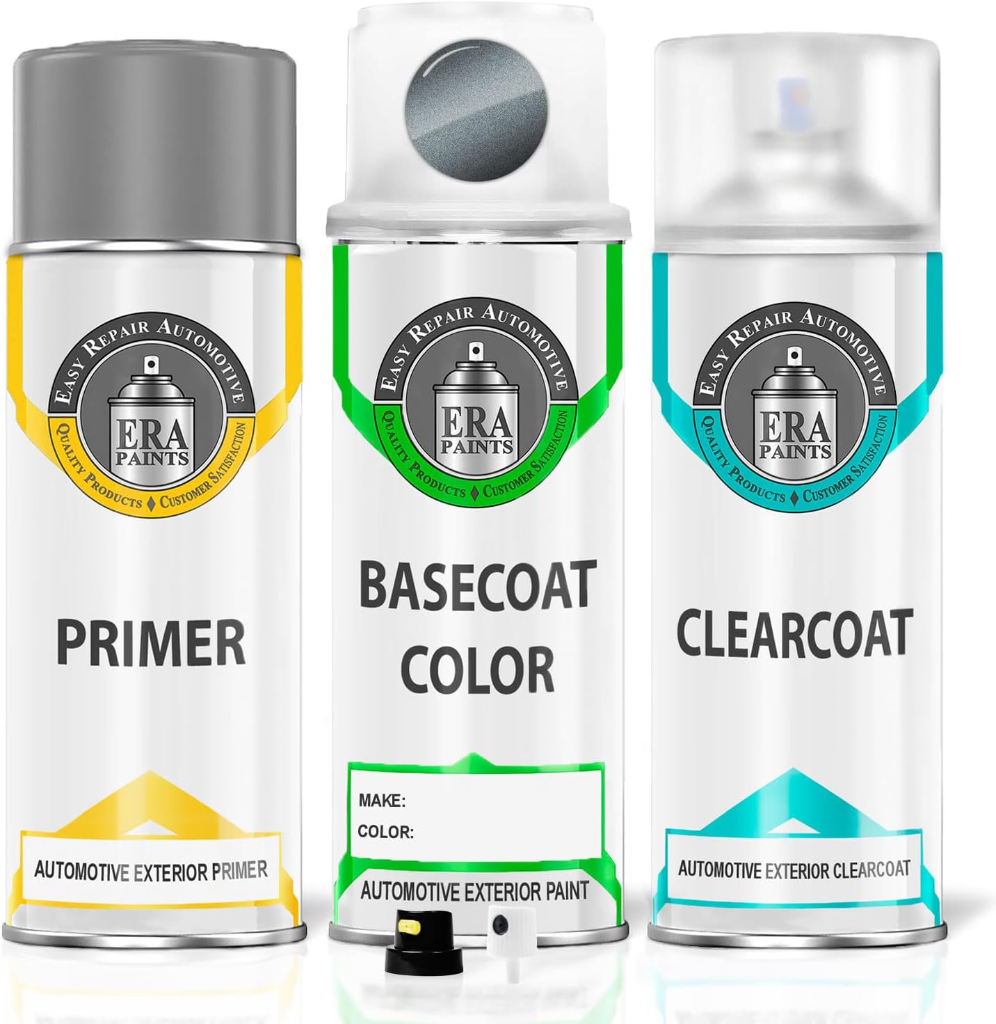 ERA Paints LD7X - Platinum Gray Metallic for VOLKSWAGEN Exact Match Automotive Touch Up Paint Spray - Premium Kit