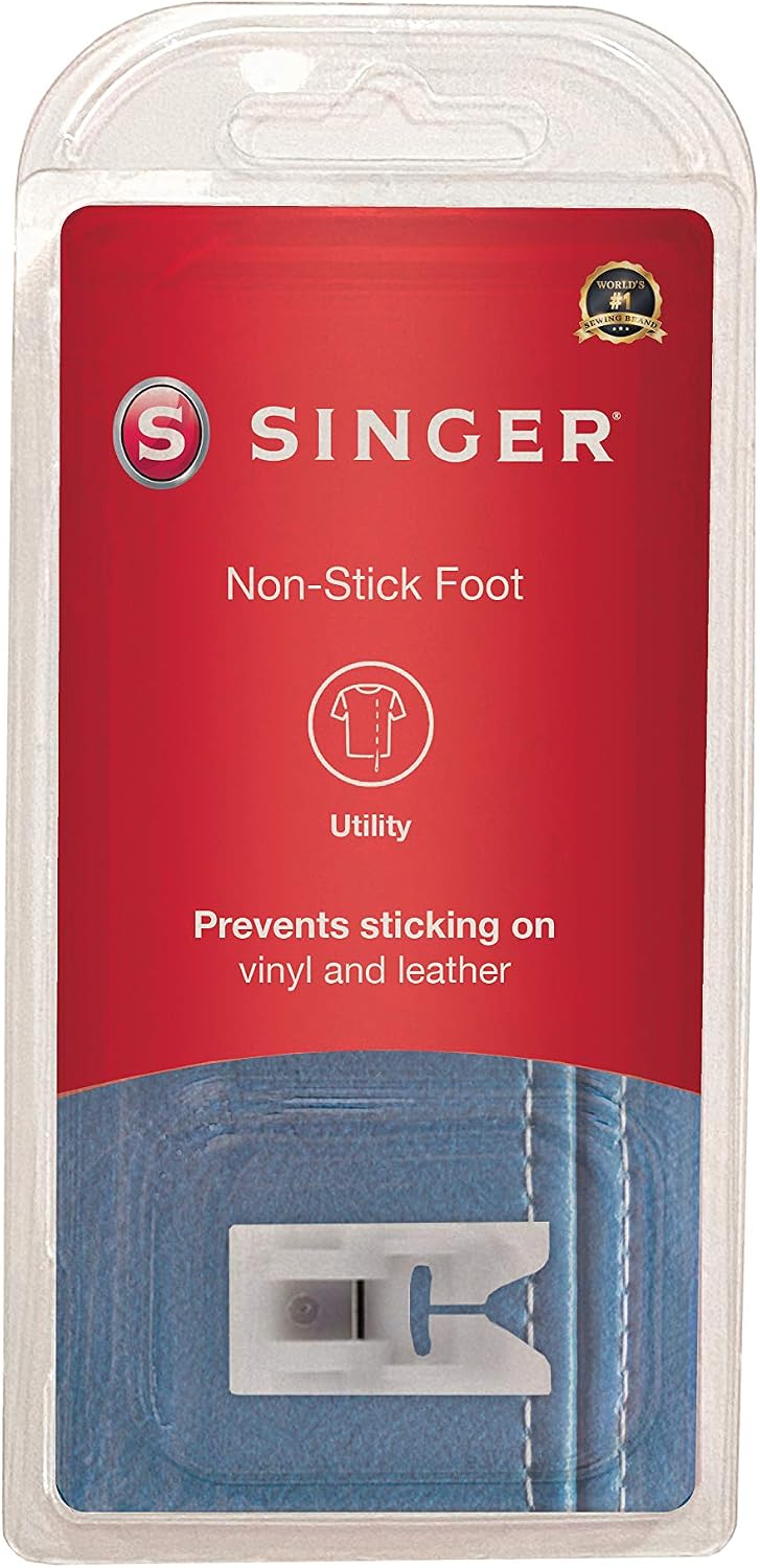 SINGER | Non-Stick Foot Snap-On Presser Foot, Slick Underside for Effortless Sewing, Wide 7mm Needle Slot - Sewing Made Easy