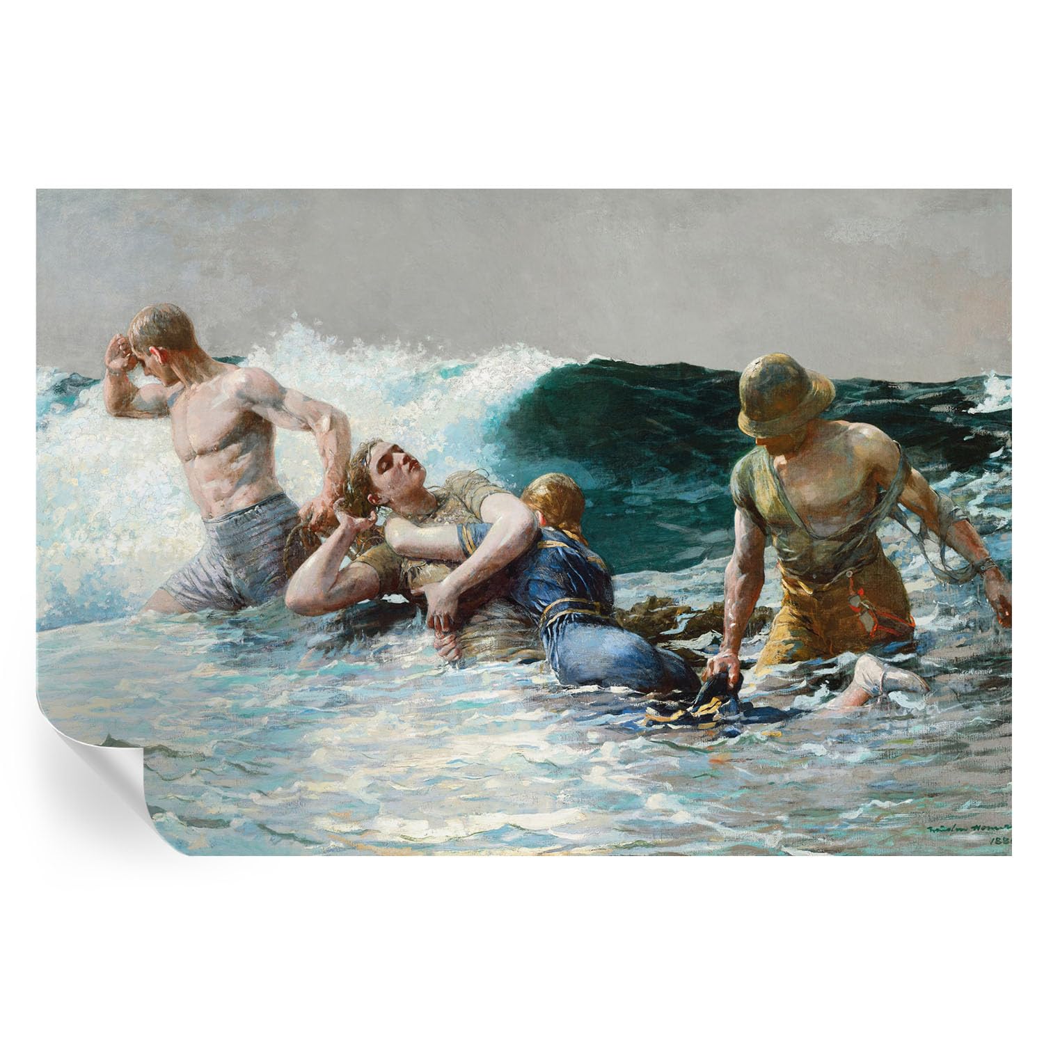 Vinilos decorativos de combate naval de 152x104 cm y papel pintado para salones grandes