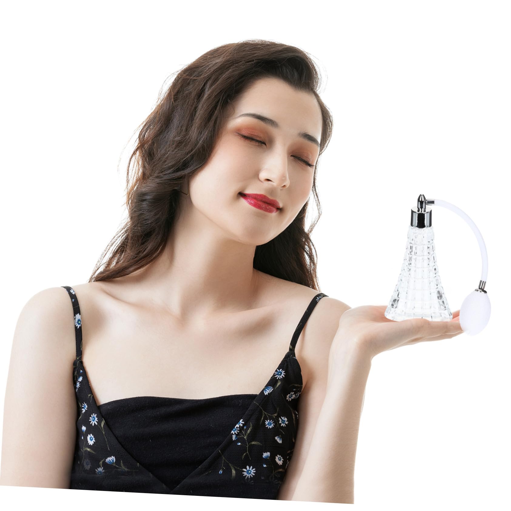 Frasco de Perfume de Cristal Transparente con Pulverizador Recargable para Viajes y Diario Botella de Vidrio Reutilizable para Fragancias y Lociones Regalo para Ocasiones