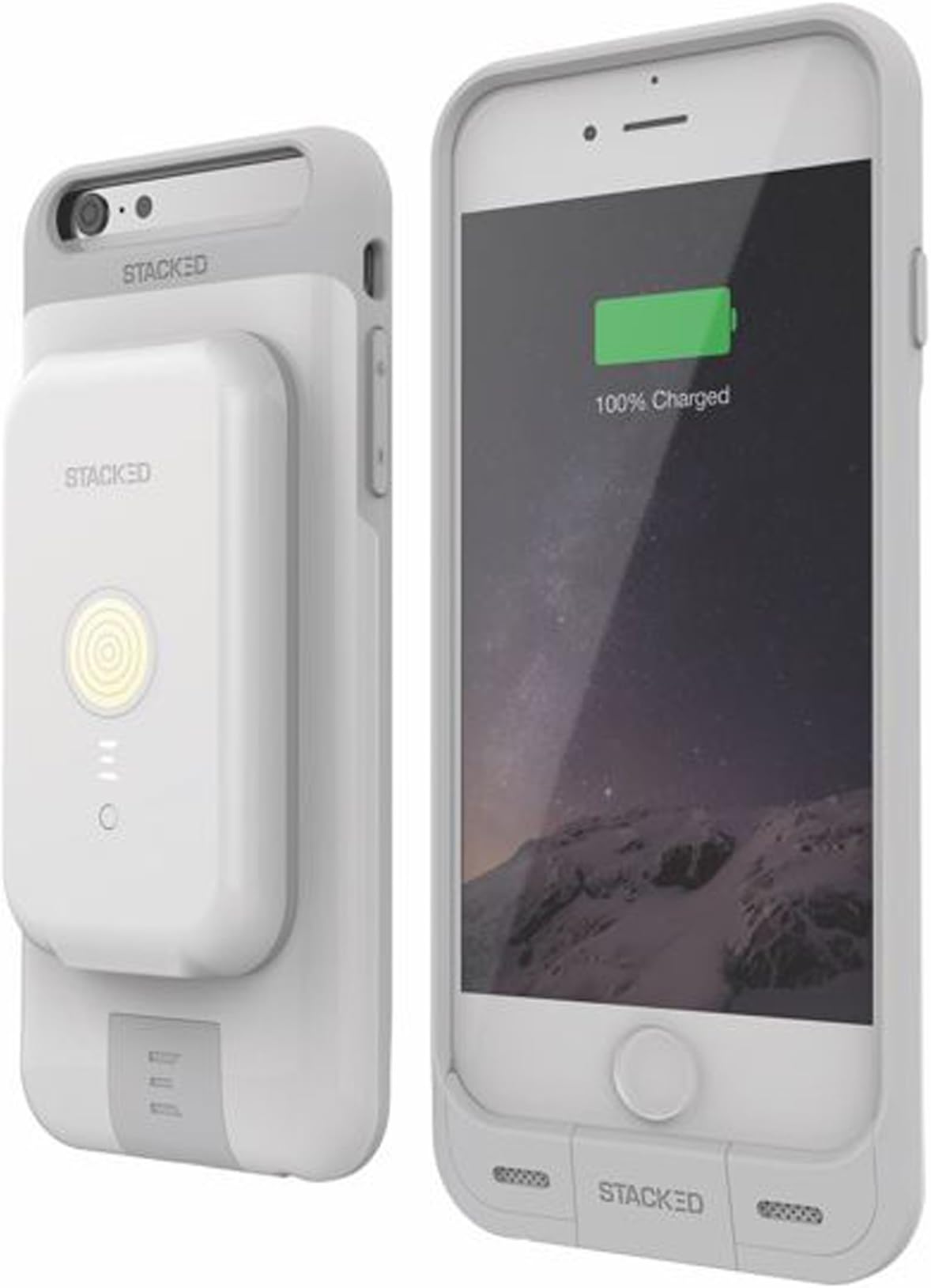 Stacked Wireless Charging Power Pack, Gold