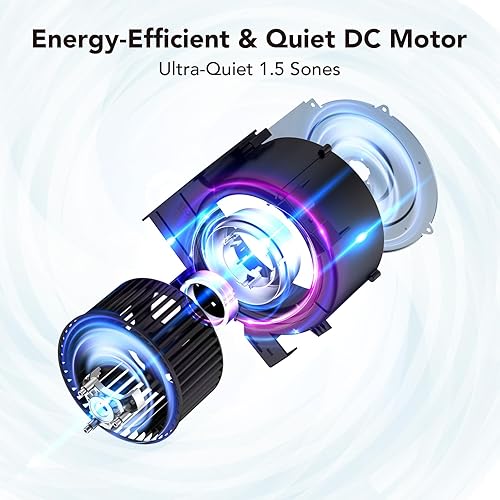 Miniatura 7 de OREiN Extractor de baño 2 en 1 con luz, 100 CFM 1.5 Sones, ventilador de baño de 25 W con luz, 1000 lm, 3000 K4000 K5000 K seleccionable y luz