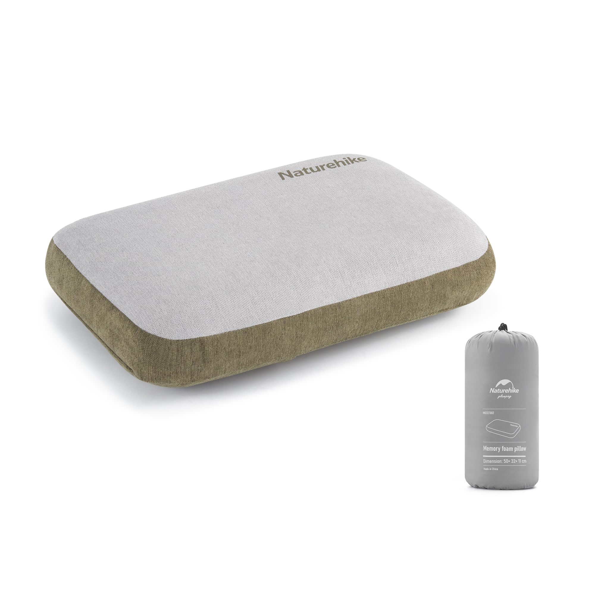 Naturehike Almohada CóModa De Espuma ViscoeláStica para El Cuello, Antibacteriana, Ayuda para Dormir, Antideslizante, Funda Lavable, NúCleo ExtraíBle, CojíN Cervical De Viaje, Almohada para AvióN