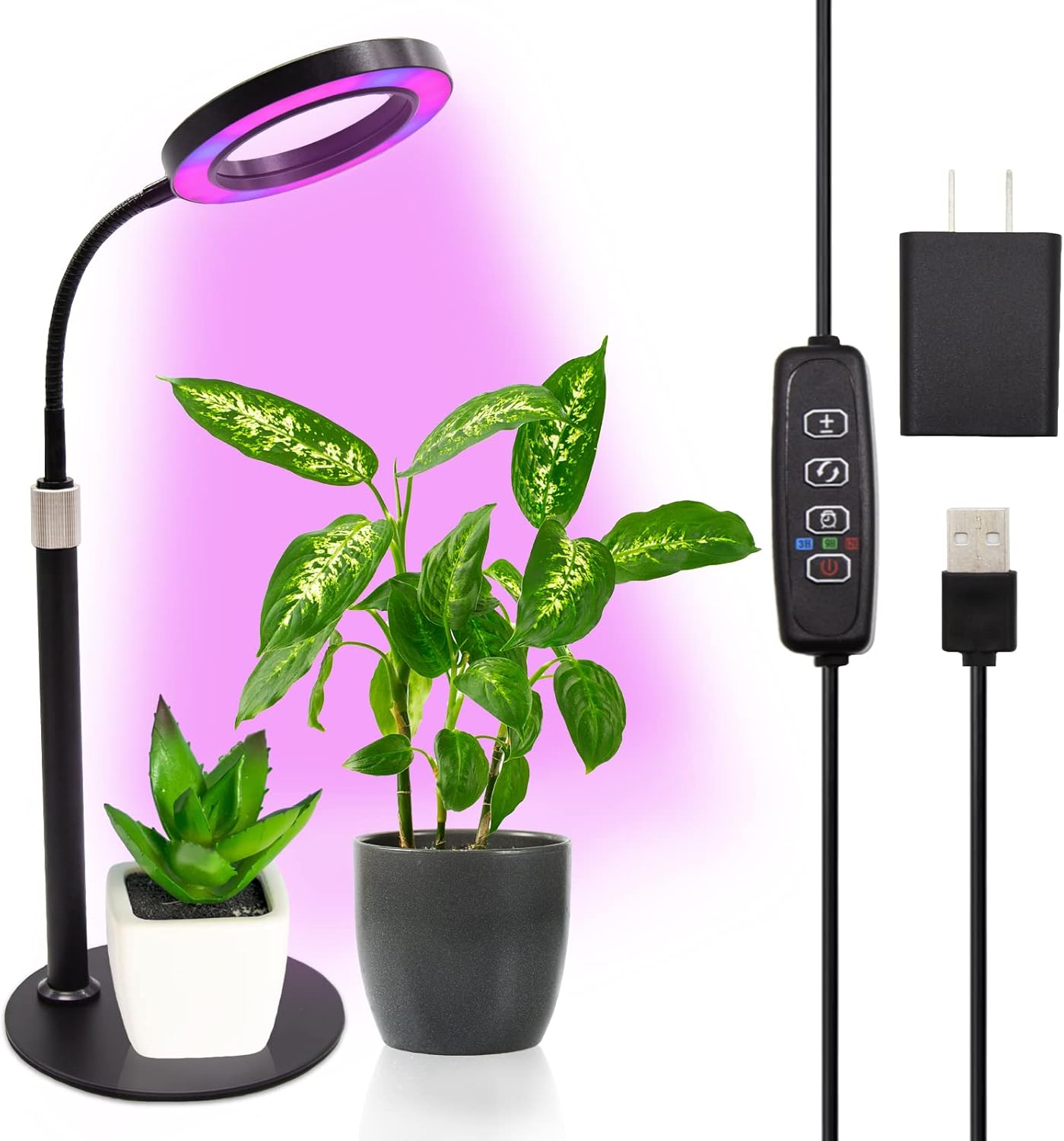 RLAXBEE Grow Light for Indoor Plants, Full Spectrum LED