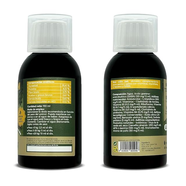 Foto 7 de 7 de ESPADIET Calmante para Perros y Gatos, Star Calm Pet Relax, Gotas, 150 ml