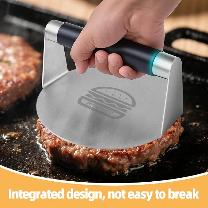 Prensa para hamburguesas de acero inoxidable 6.3 pulgadas miniatura 2