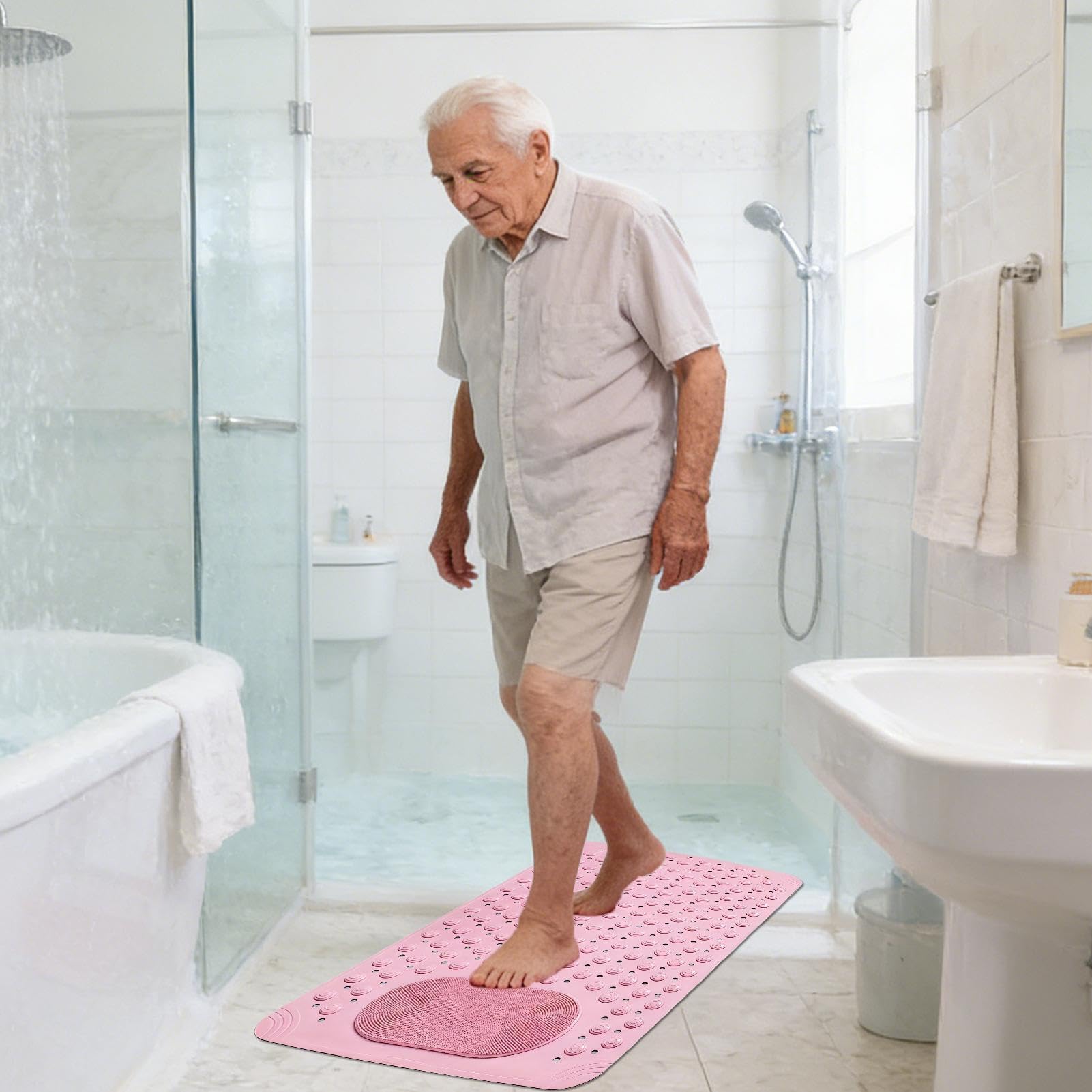 Tappetino da Bagno Asciugatura Rapida | Tappetino Doccia per Interno per Casa, Appartamento, Camper, Palestra, Ospedale, Asilo