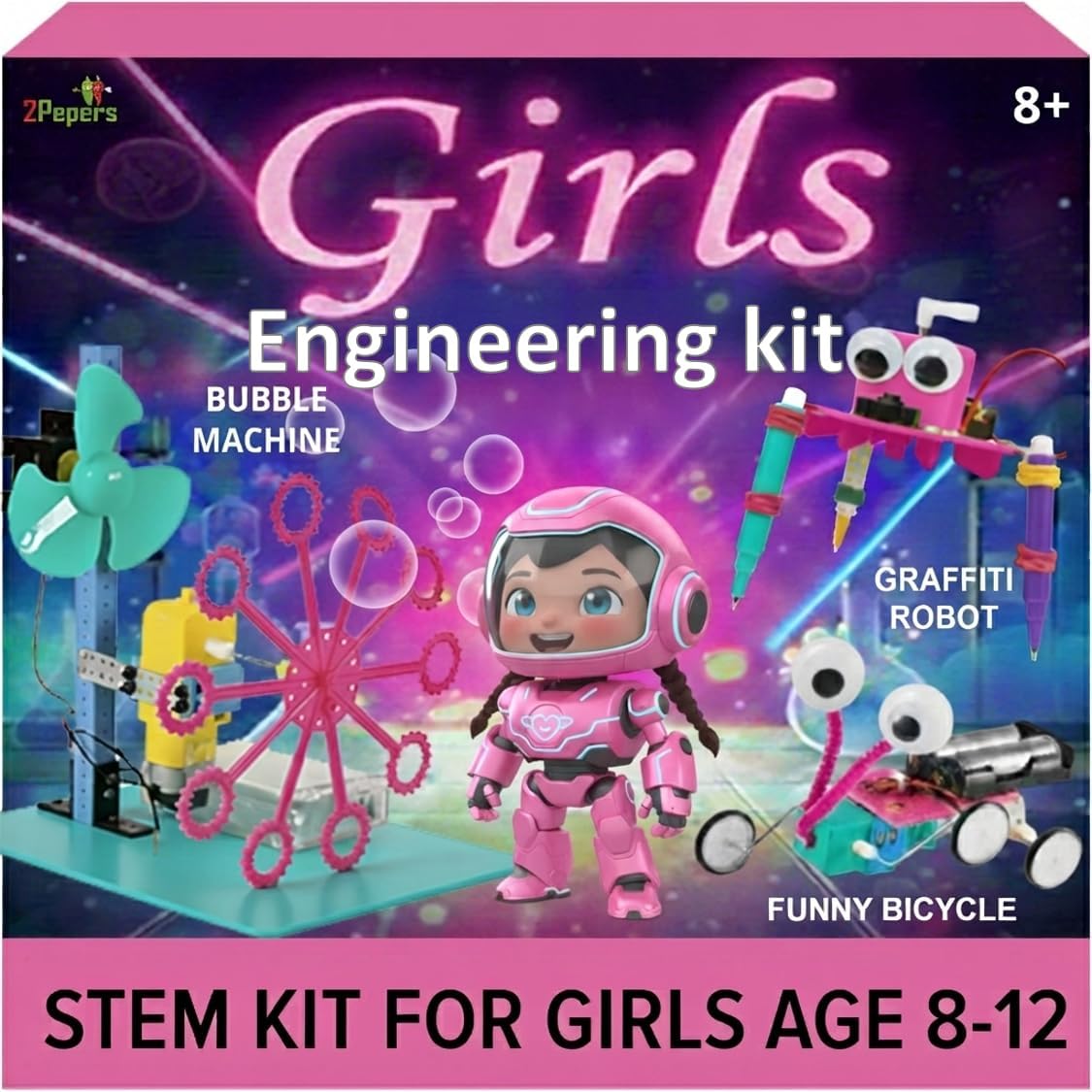 Girls Science Kit for Kids Age 8-12, STEM Engineering Educational Toy