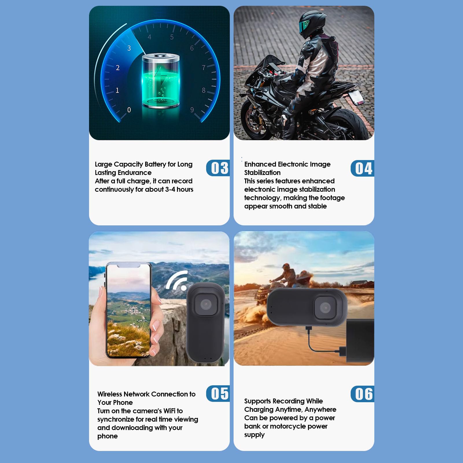 Fotocamera d'azione 4K con cinturino magnetico, custodia impermeabile, custodia di ricarica, accessori di montaggio per bicicletta, arrampicata, film animale o vlogging