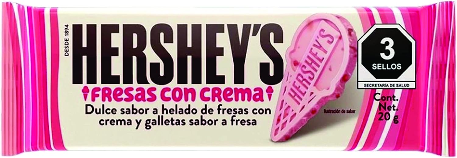 HERSHEYS FRESAS CON CREMA Alimentos y Bebidas