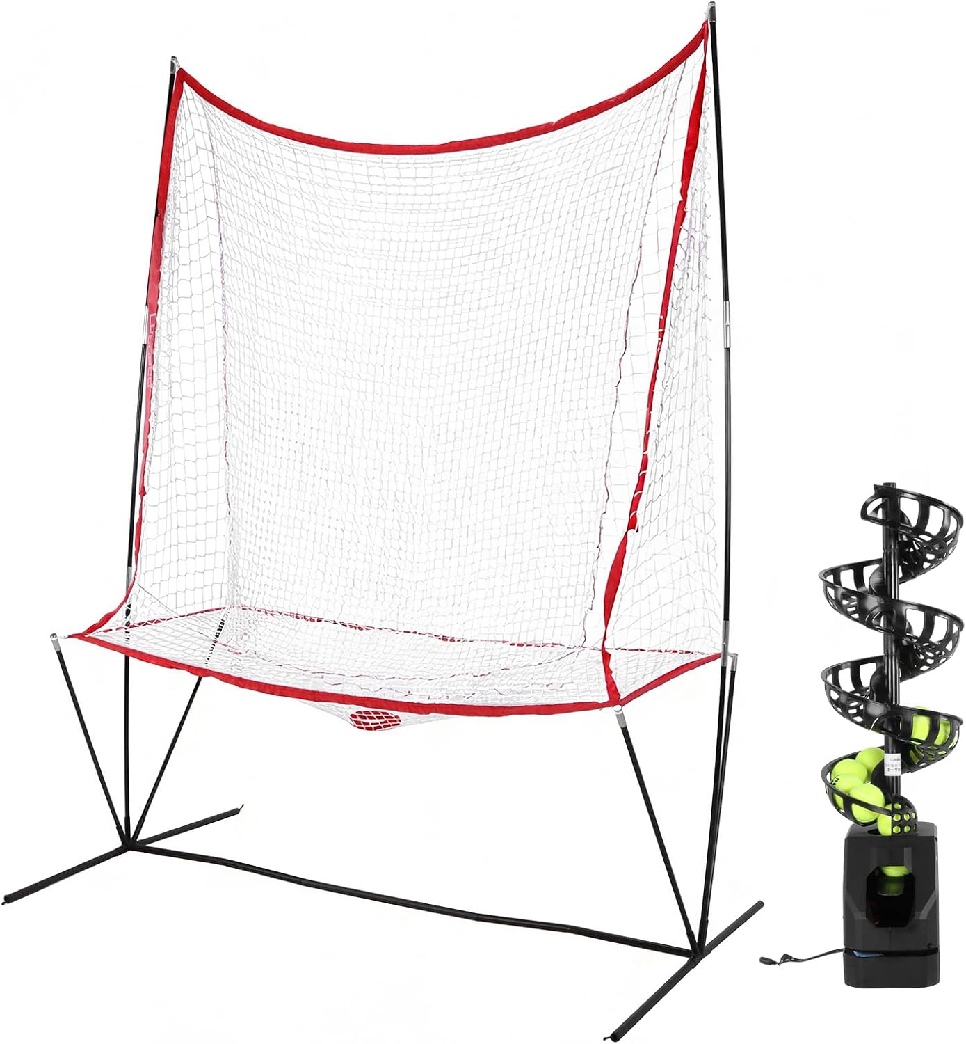 Pickleball Machine Ball Thrower with 10 Pickleballs Portable Pickleball 5 Adjustable Angles 2 Power Level for All-Levels Ages Beginners Kids Coaches
