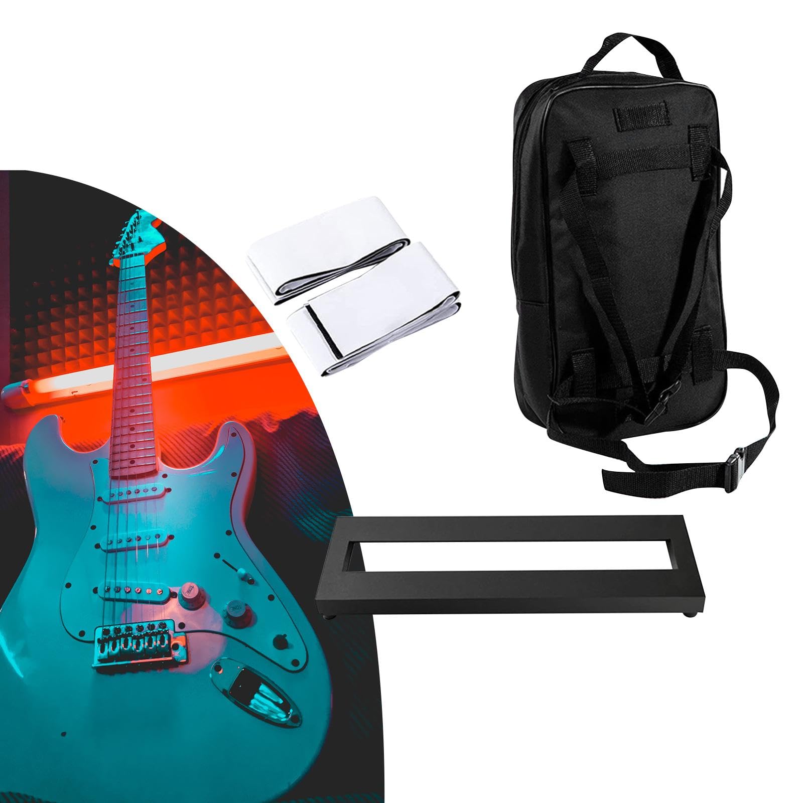 Płyta pedału efektów gitarowych stabilna do gitary elektrycznej basowej instrument muzyczny A