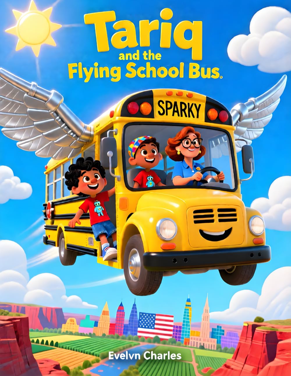 Tariq And The Flying School Bus - Children Bed Time Story Book