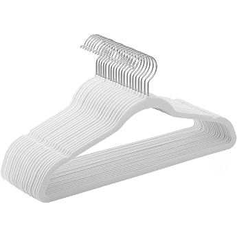SONGMICS Velvet Clothes Hangers Set of 20 41.5 cm Wide Thin Heavy Duty