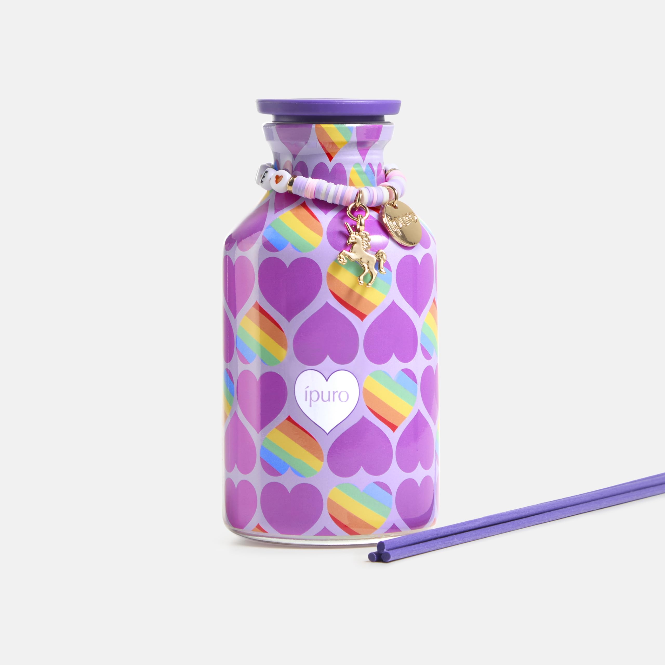 ipuro Raumduft vibrant love 240ml - Fruchtig-floraler Lufterfrischer mit Mandarine, Grapefruit, Passionsfrucht & Vanille - inspiriert von der Vielfalt der Liebe - Diffuser mit Stäbchen