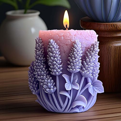 Miniatura 10 de Molde de Vela de Corazón de Flor de Amor de Silicona en Forma de Ola Espiral - Moldes de Fundición de Resina de Silicona para Suministros