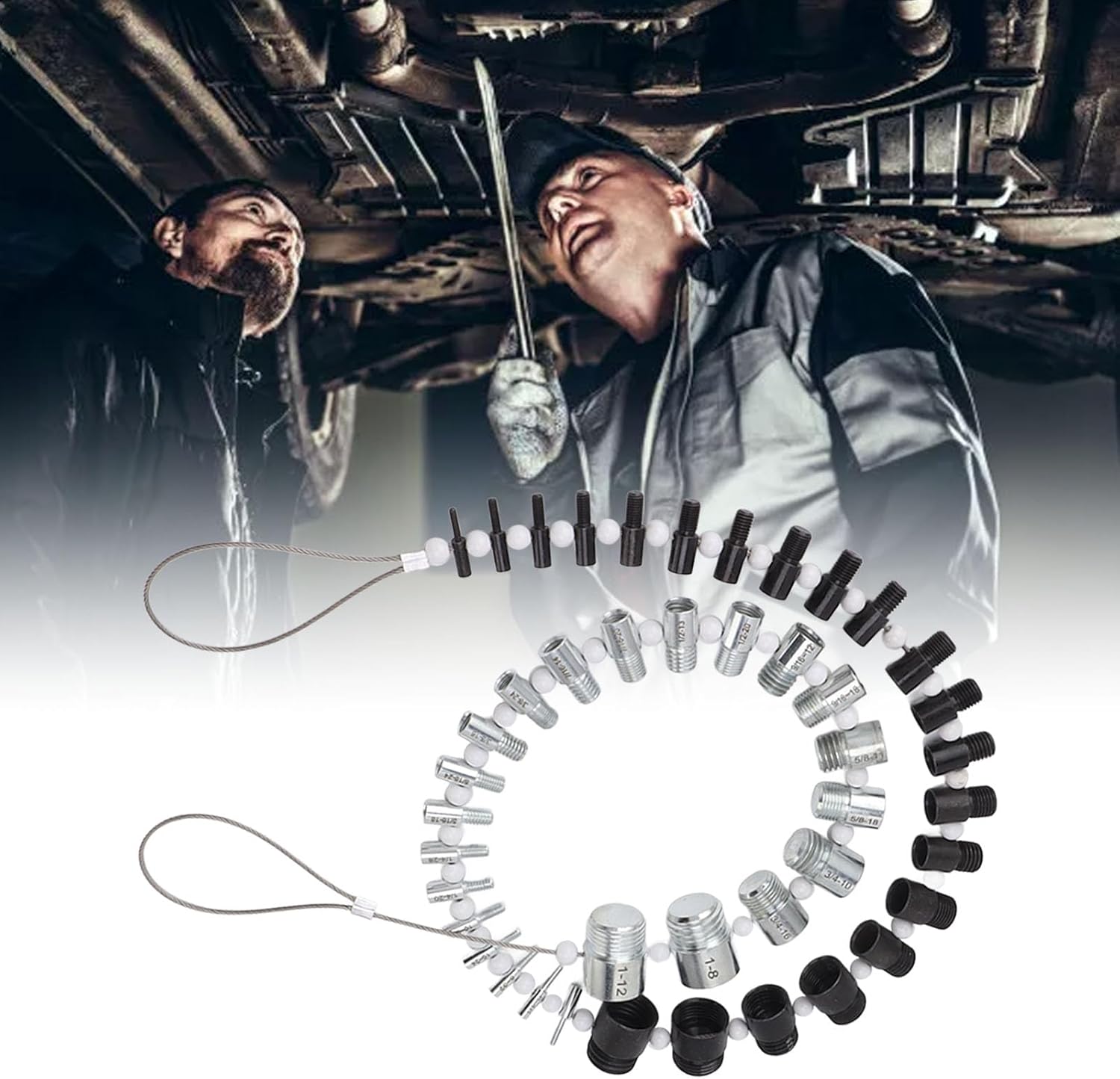 Nut and Thread Checker, 44 Male Female Thread Identifier Gauges 23 Inch and 21 Metric Sizes High Speed Steel Thread Checker