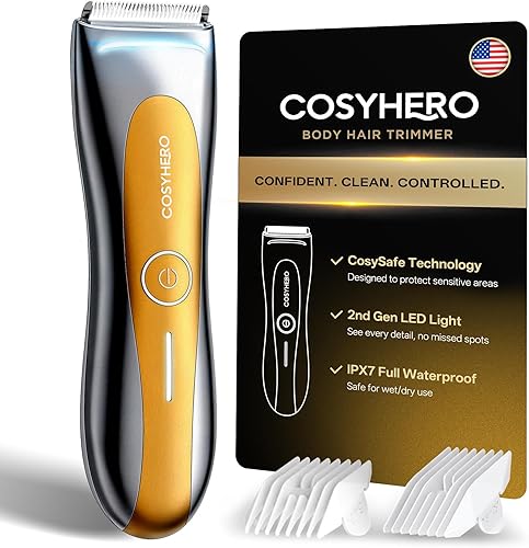 COSYHERO Manscape Groin & Body Hair Trimmer for Men, Electric Ball Shaver & Pubi