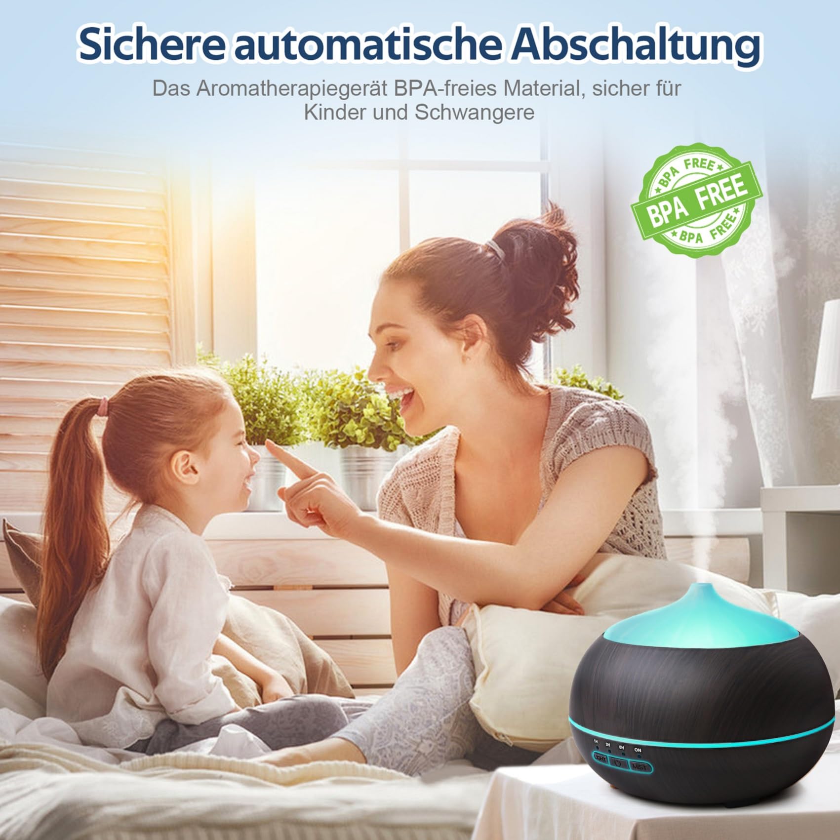 Aromadiffuser Voor Etherische Oliën En Ultrasone Luchtbevochtiger Voor Grote Ruimte Met Afstandsbediening En 8 Kleuren Ledlicht Geschikt Voor Slaapkamer Woonkamer En Kantoor Aromadiffuser Voor Etherische Oliën En Ultrasone Luchtbevochtiger Voor Grote Ruimte Met Afstandsbediening En 8 Kleuren Ledlicht Geschikt Voor Slaapkamer Woonkamer En Kantoor