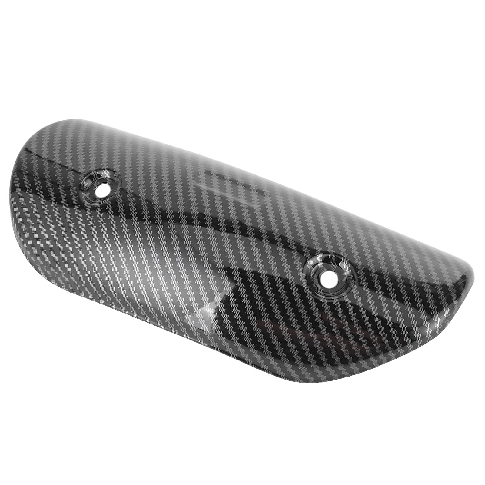 Bouclier Thermique de Tuyau D'échappement, Protections de Bouclier Thermique de Tuyau Central D'échappement Couvrent la Modification Universelle pour la Moto (Motif en fibre de carbone d'