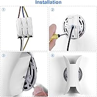 Vista 8 de Kawell Lámpara de pared moderna creativa de 10 W, lámpara de pared LED hacia arriba hacia abajo, impermeable, IP65, lámpara de pared de aluminio