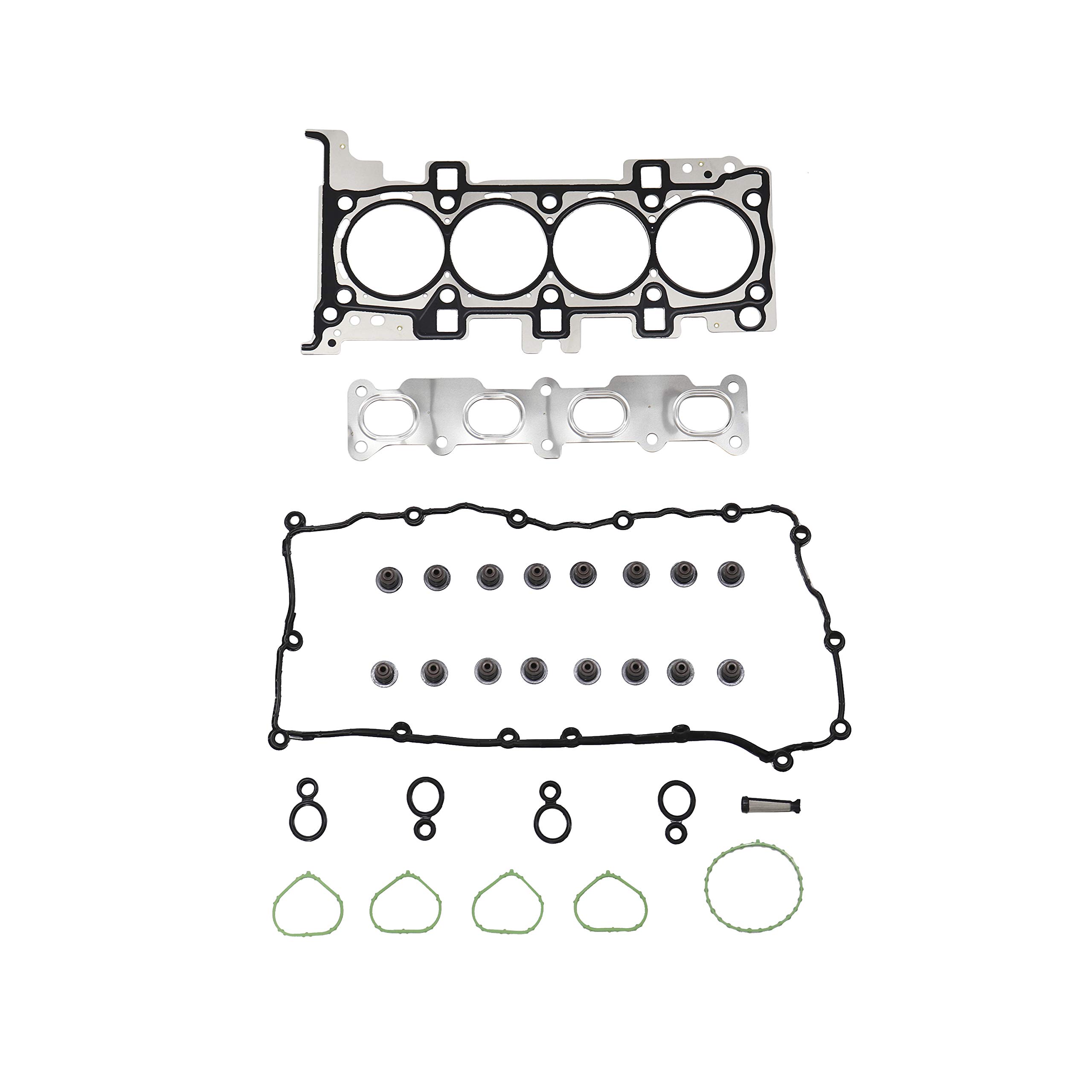 DNJ HGS1171 Cylinder Head Gasket Set for 2013-2022 Chrysler, Dodge, Fiat, Jeep, Ram 200, 500X, Cherokee 2.4L L4 16V SOHC 2360cc